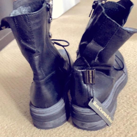 EMANUELE CRASTO (41) studded biker style boots made in Italy - Picture 12 of 12